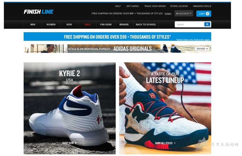 Finishline海淘攻略: Finishline美国官网购物下单教程