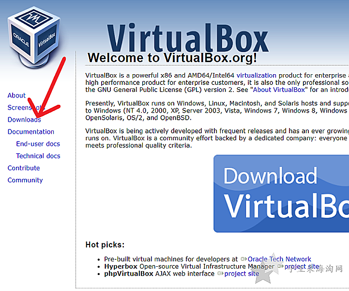 VirtualBox官网